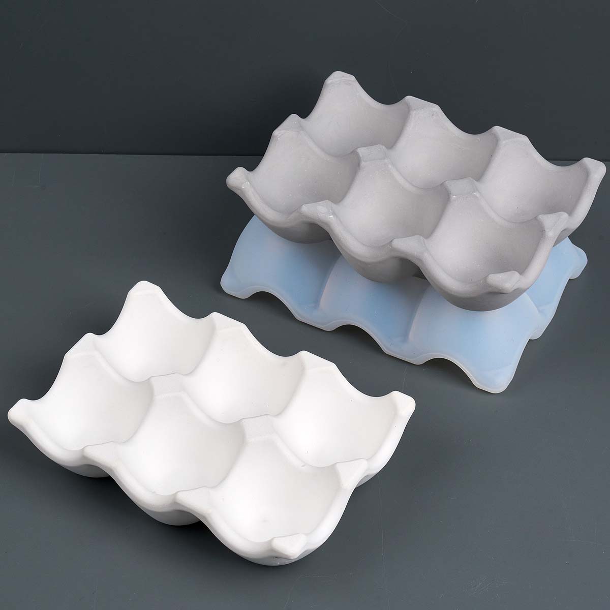 Jewelry Making Organizer - 6-Compartment Egg Holder Silicone Mold DIY
