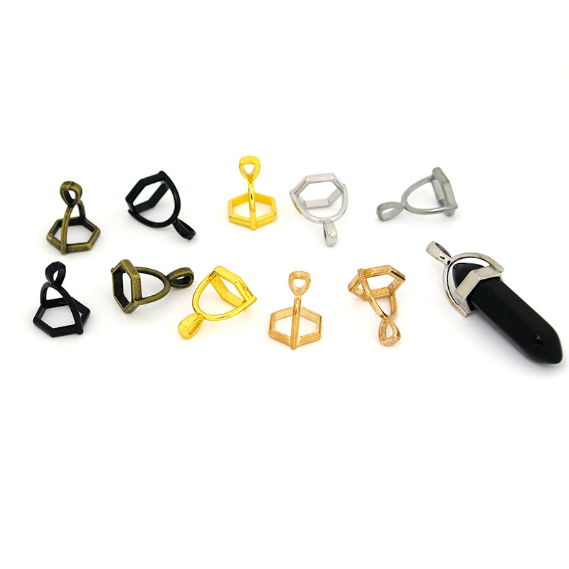 Jewelry Making Class - 20Pcs Hexagonal Gemstone Cap Natural Stone