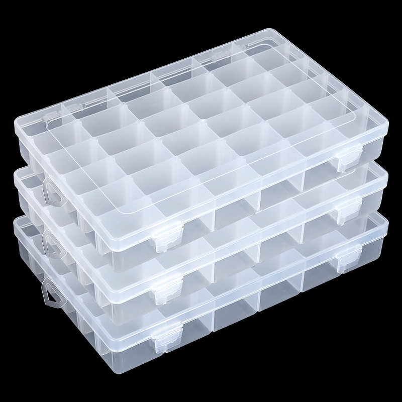 Jewelry Making Organizer - 36 Grids Plastic Organizer Box Storage