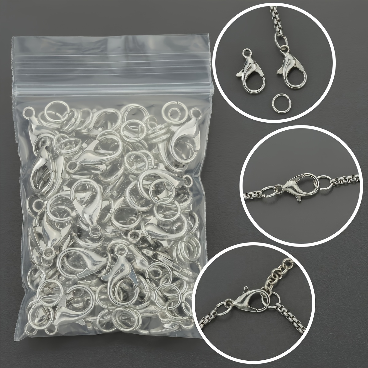1/2/300pcs Lobster Clasps Open - đánh giá và giá Jewelry Making Loops