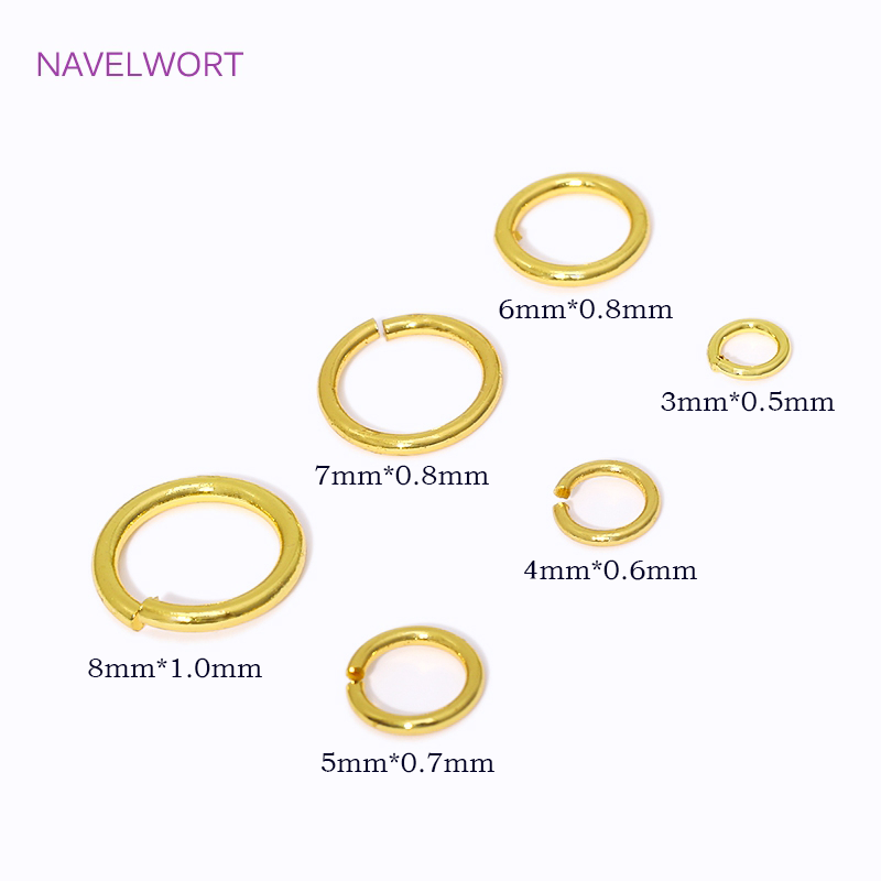14K/18K Gold Plated Split Ring - đánh giá và giá Jewelry Making Closed Jump Rings