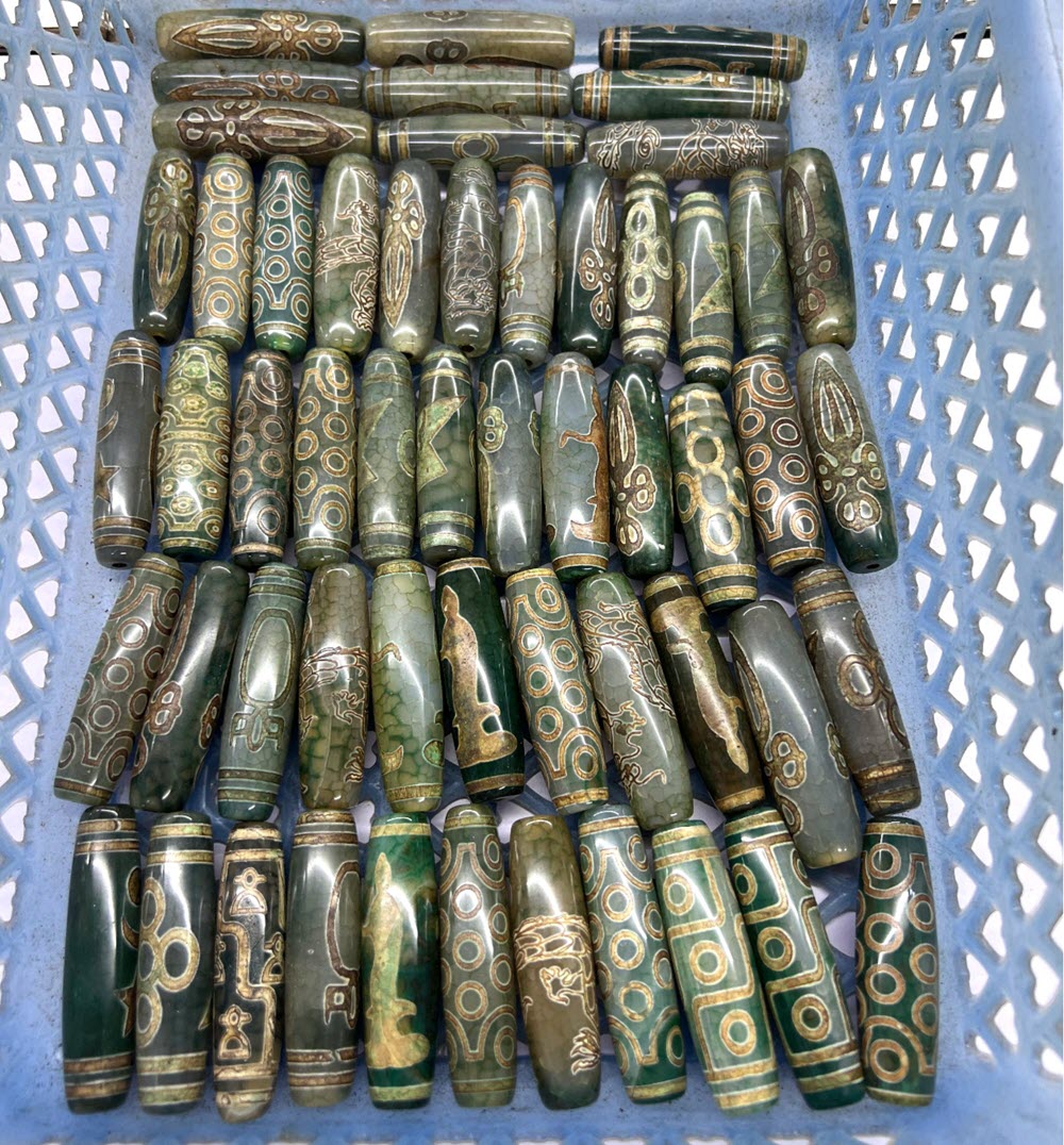 60mm Green Tibentan Dzi Beads  - đánh giá và giá Jewelry Making Store