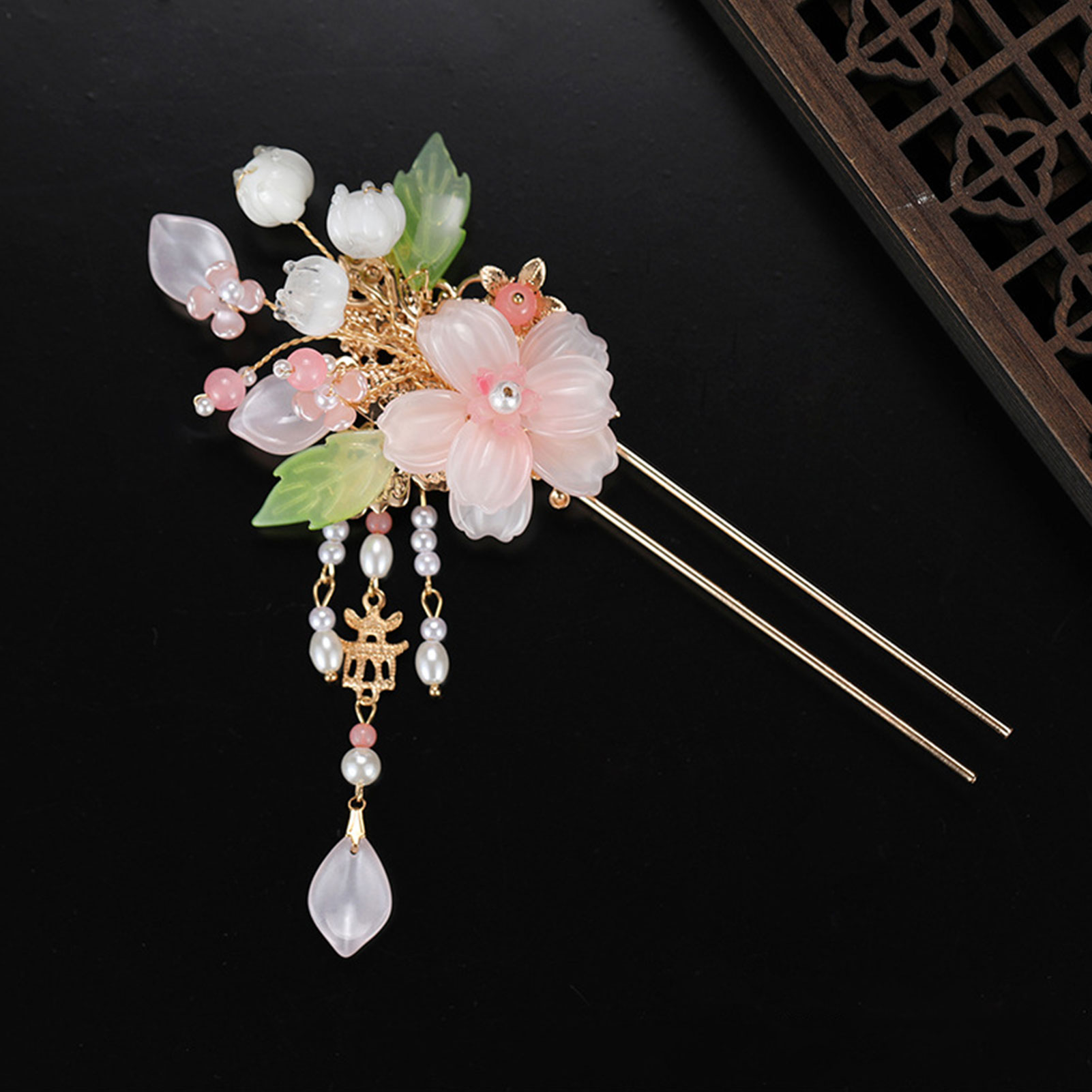 Elegant Pink Flower Hairpins R - đánh giá và giá Jewelry Making With Beads