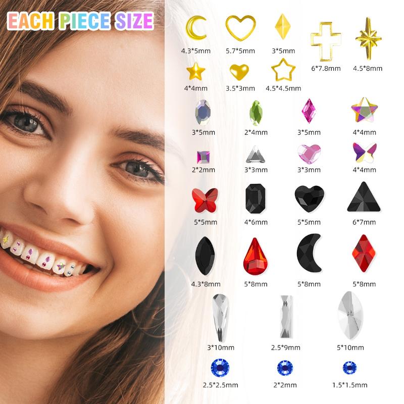 1 Set Dental Tooth Gems Crysta - đánh giá và giá Jewelry Making Tool Kit