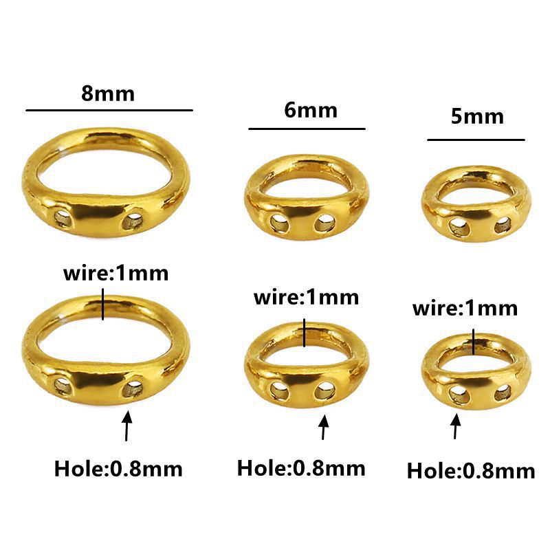 30pcs 5/6/8mm Stainless Steel  - đánh giá và giá Jewelry Making Pieces