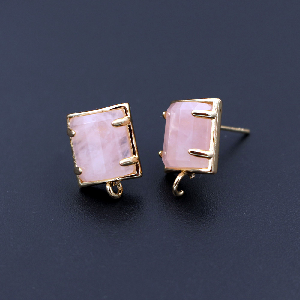 6pair Colored Rectangle Stone  - đánh giá và giá Jewelry Making Loops
