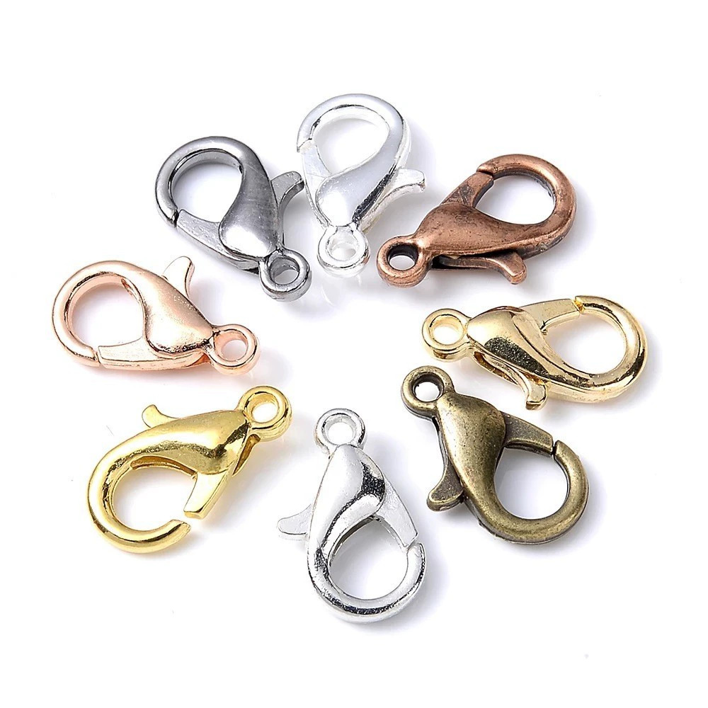 100pcs 9 12 14mm Zinc Alloy Lo - đánh giá và giá Jewelry Making Class