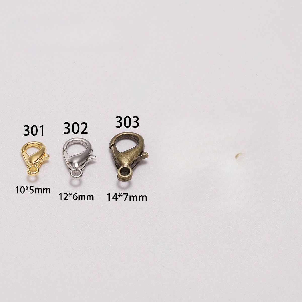 100pcs 9 12 14mm Zinc Alloy Lo - đánh giá và giá Jewelry Making Class