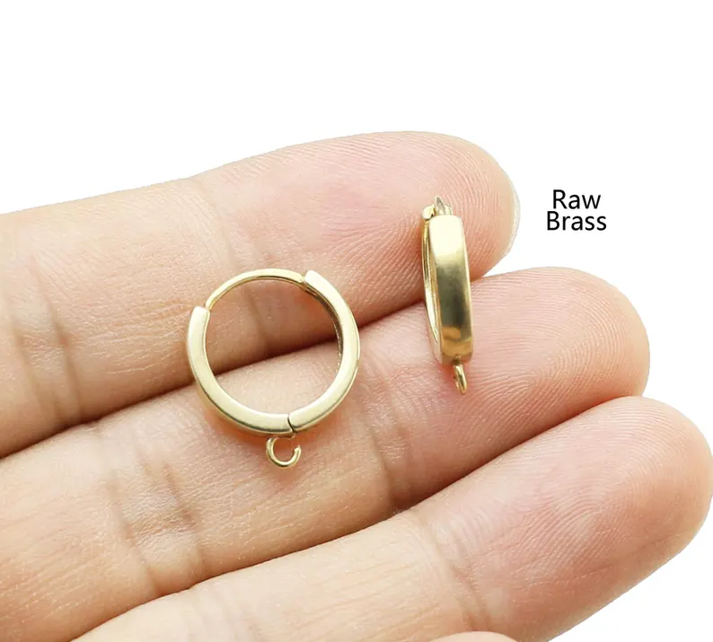 10pcs Brass Ear Hoops, Leverba - đánh giá và giá Jewelry Making Loops