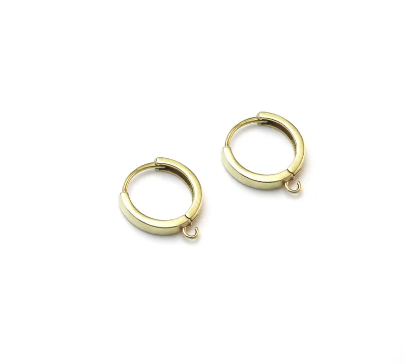 10pcs Brass Ear Hoops, Leverba - đánh giá và giá Jewelry Making Loops