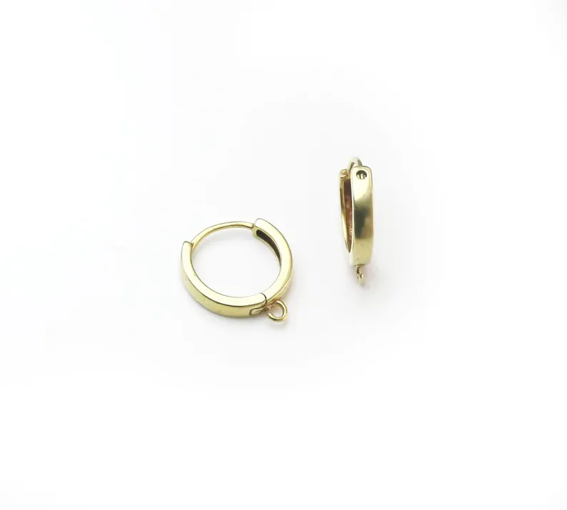 10pcs Brass Ear Hoops, Leverba - đánh giá và giá Jewelry Making Loops