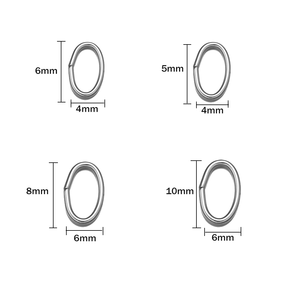 50pcs 3 Colors Stainless Steel - đánh giá và giá Jewelry Making Closed Jump Rings