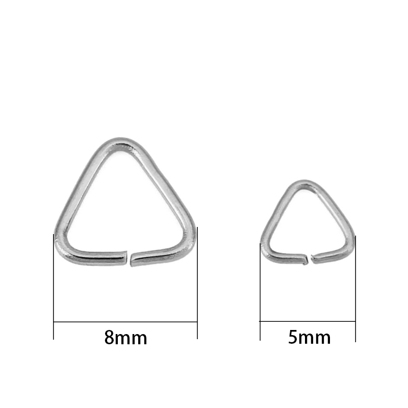 50pcs 5mm 8mm Stainless Steel  - đánh giá và giá Jewelry Making Closed Jump Rings