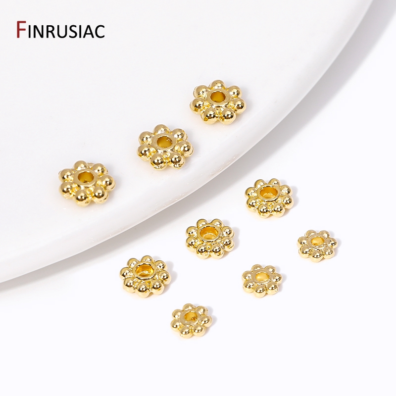 30PCS 4mm/5mm/6mm 14K Real Gol - đánh giá và giá Jewelry Making Bali