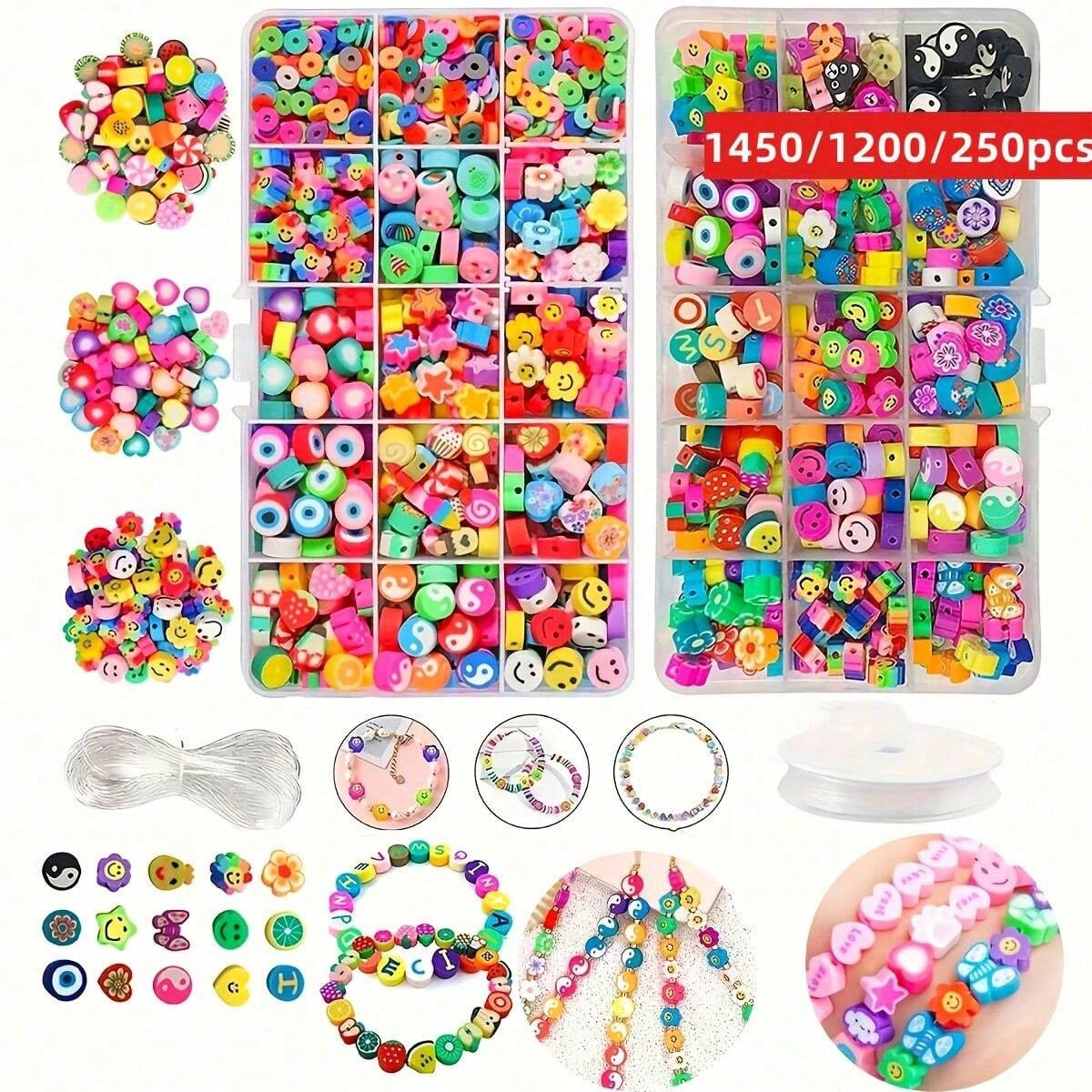 1450/1200/250pcs Polymer Clay  - đánh giá và giá Jewelry Making Organizer