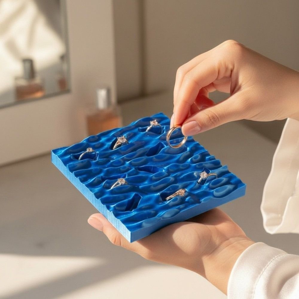 Sea Wave Ring Display Plates C - đánh giá và giá Jewelry Making Desk