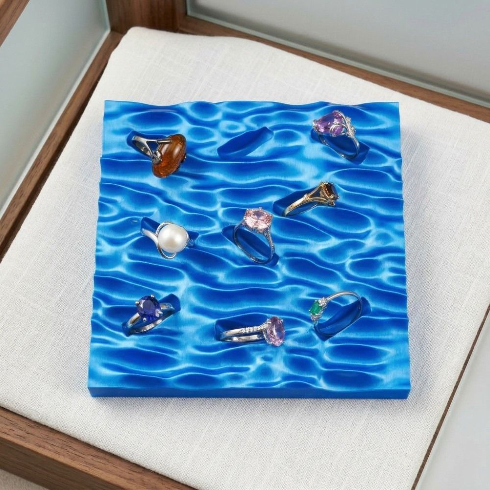 Sea Wave Ring Display Plates C - đánh giá và giá Jewelry Making Desk