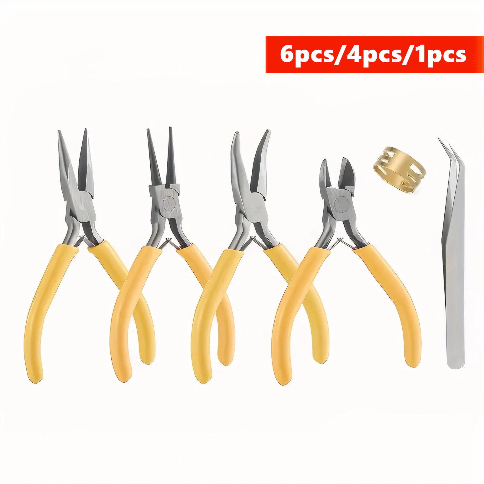 6/4/1pcs Yellow Jewelry Making - đánh giá và giá Jewelry Making Round Nose Pliers