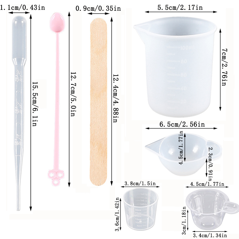 Epoxy Resin Tools Kit Silicone - đánh giá và giá Jewelry Making Tool Kit
