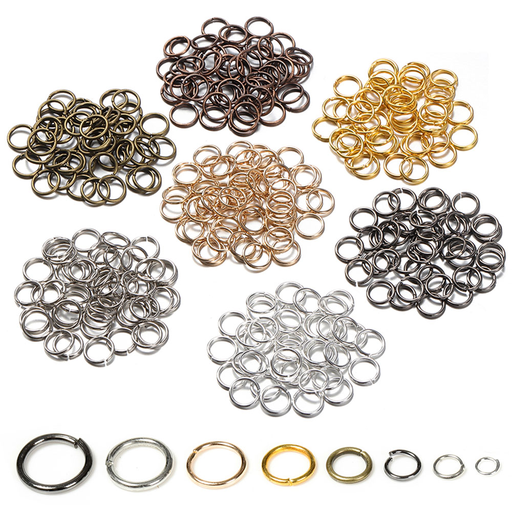 200pcs 3/4/5/6/7/8/10/12mm Met - đánh giá và giá Jewelry Making Closed Jump Rings