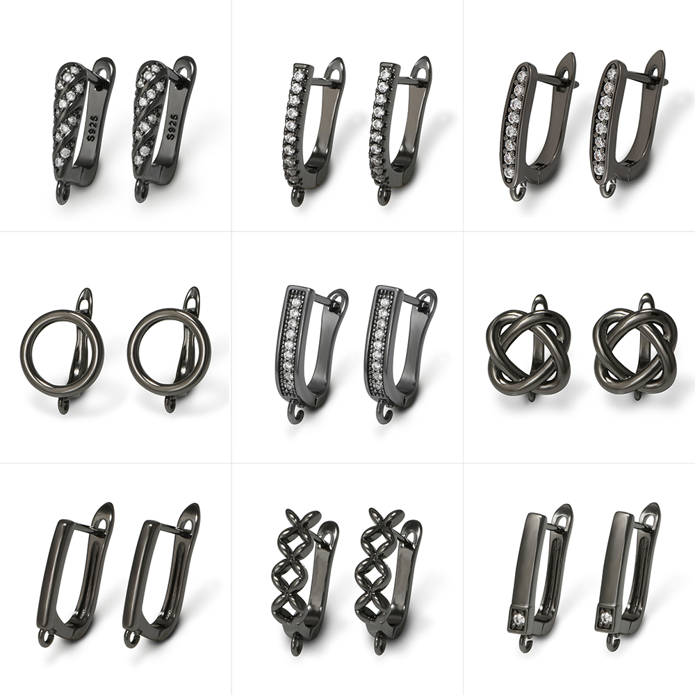 YANASI 1 Pair Gun Black  Brass - đánh giá và giá Jewelry Making Class