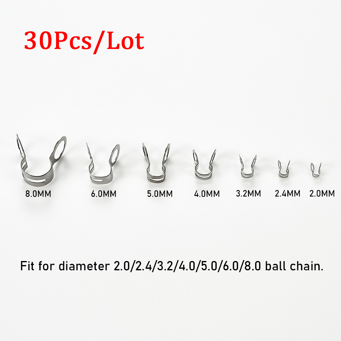 30Pcs Stainless Steel Ball Cha - đánh giá và giá Jewelry Making Loops