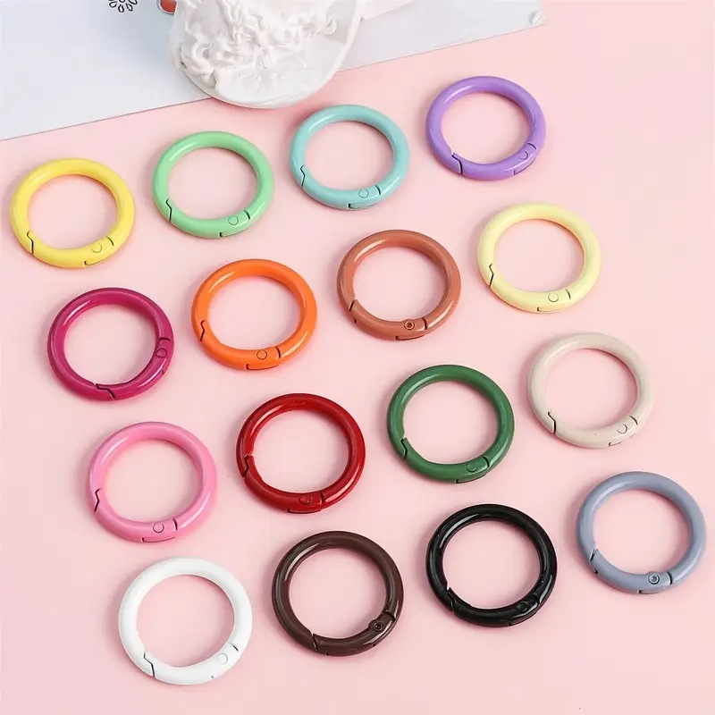 10PCS 23.5mm Metal Spring O Ri - đánh giá và giá Jewelry Making Loops