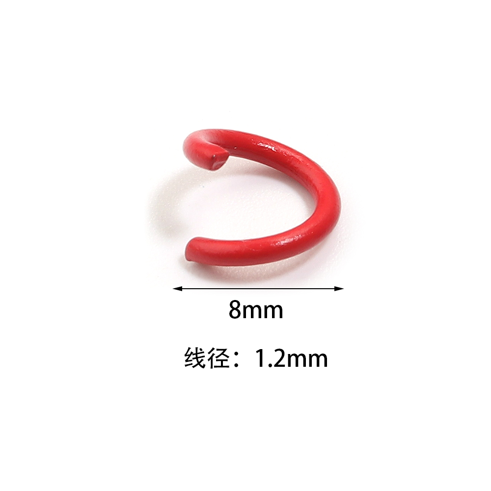 200pcs 8mm Metal Iron Colorful - đánh giá và giá Jewelry Making Closed Jump Rings