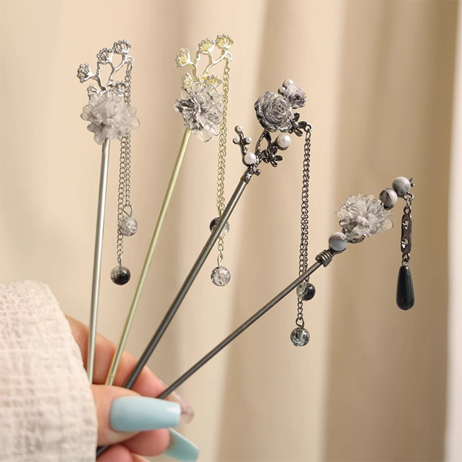 Elegant Flower Hair Sticks For - đánh giá và giá Jewelry Making With Beads