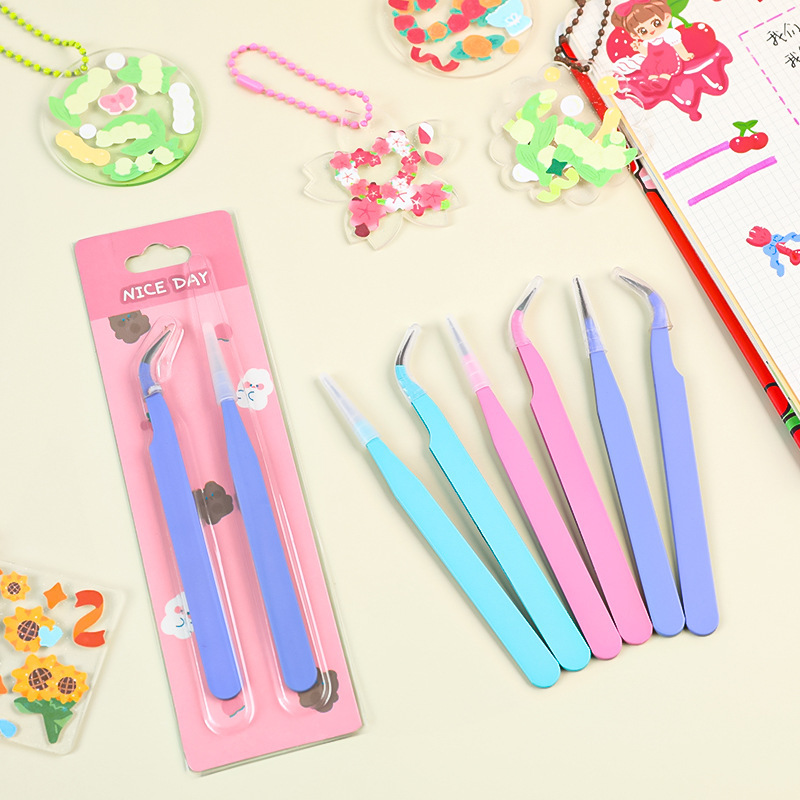 6pcs Tweezers Set - Angle and  - đánh giá và giá Jewelry Making Tool Kit