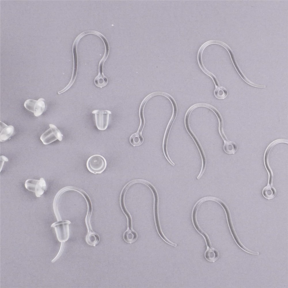 40pcs Clear Plastic Earring Ho - đánh giá và giá Jewelry Making Loops