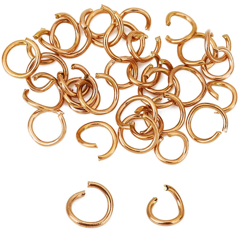 100pcs Rose Gold Plated Stainl - đánh giá và giá Jewelry Making Closed Jump Rings