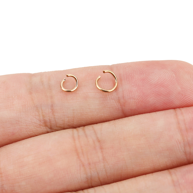 100pcs Rose Gold Plated Stainl - đánh giá và giá Jewelry Making Closed Jump Rings