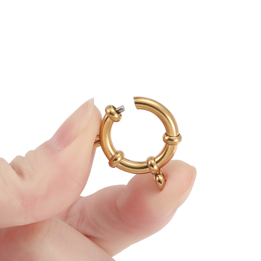2pcs Stainless Steel Round Spr - đánh giá và giá Jewelry Making Class