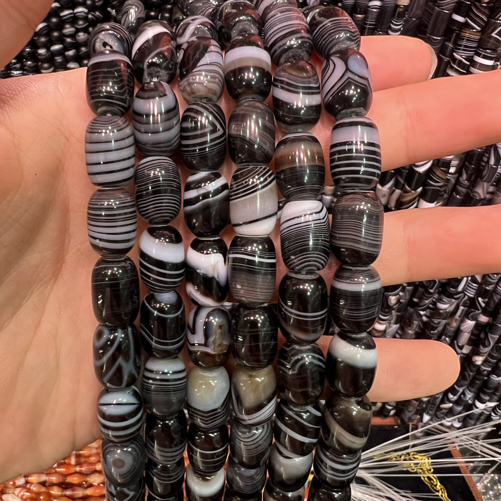 Natural Stone Black Agate Ston - đánh giá và giá Jewelry Making Store