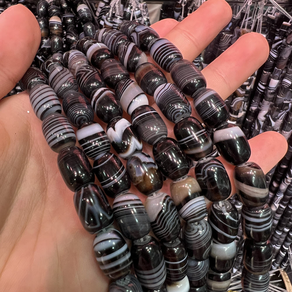 Natural Stone Black Agate Ston - đánh giá và giá Jewelry Making Store
