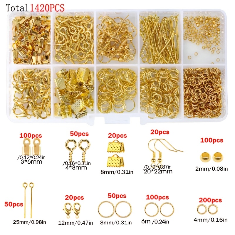 1420pcs 1box Jewelry Findings  - đánh giá và giá Jewelry Making Tool Kit